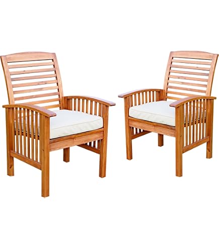 Modern Acacia Wood Outdoor Coffee Table Walker Edison Anguilla – 2-Tier ...