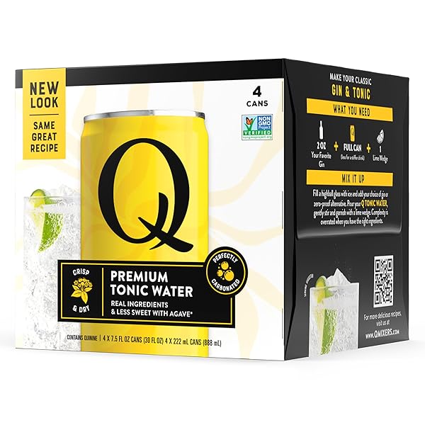 Q MIXERS LIGHT TONIC WATER, 7.5 FLUID OUNCES,...
