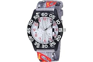 EWATCHFACTORY Red Balloon Kids' Plastic Time Teacher Analog Quartz Nylon Strap Watch