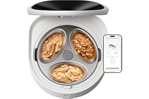 PETLIBRO Automatic Cat Feeder Wet Food with Stainless Steel Bowl, Refrigerated Auto Cat Feeder with Semiconductor Cooling, 3 Fresh Meals for 3 Days, App-Controlled Pet Food Dispenser, Easy to Clean