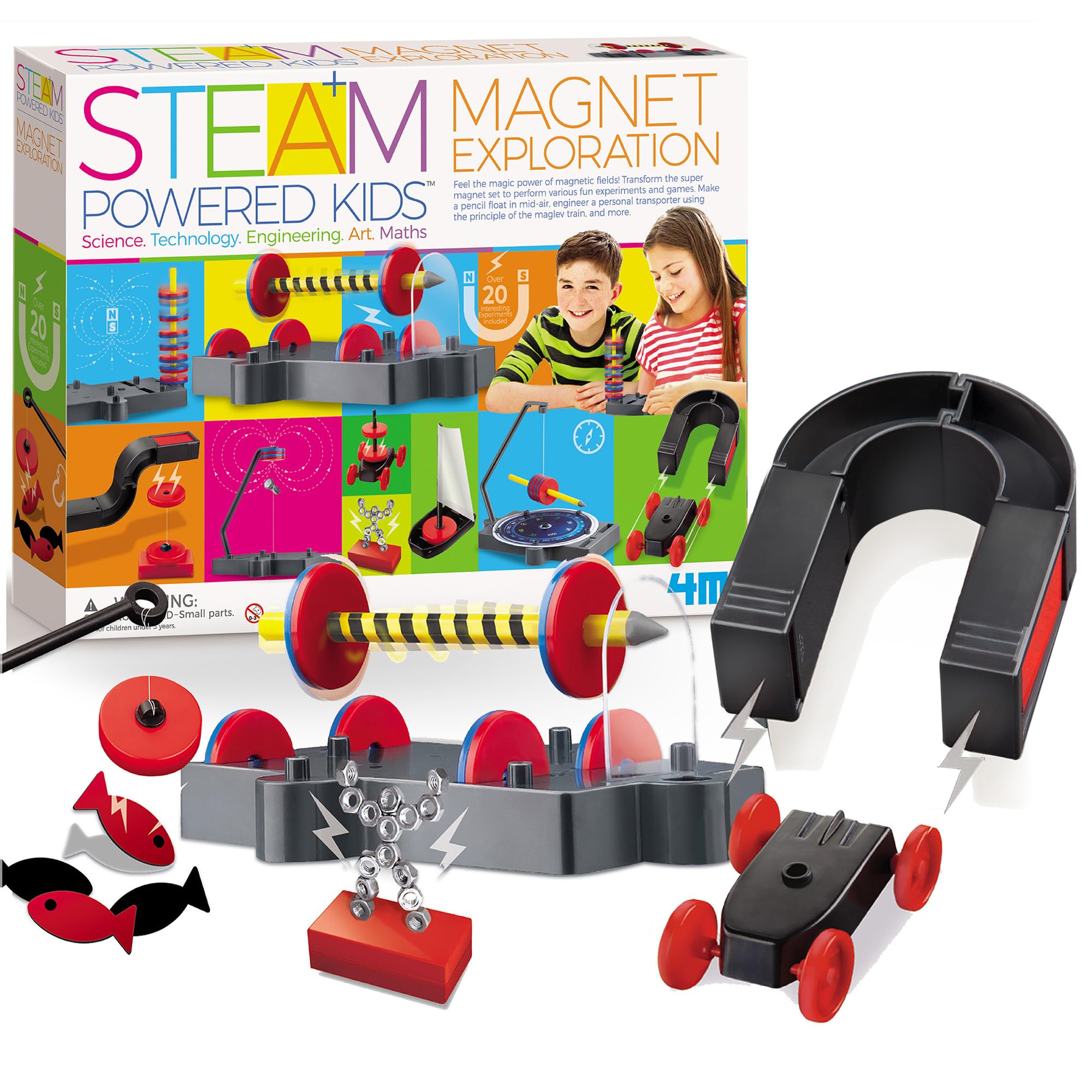 4M Steam Powered Kids - Magnet Exploration, Mixed, 405535