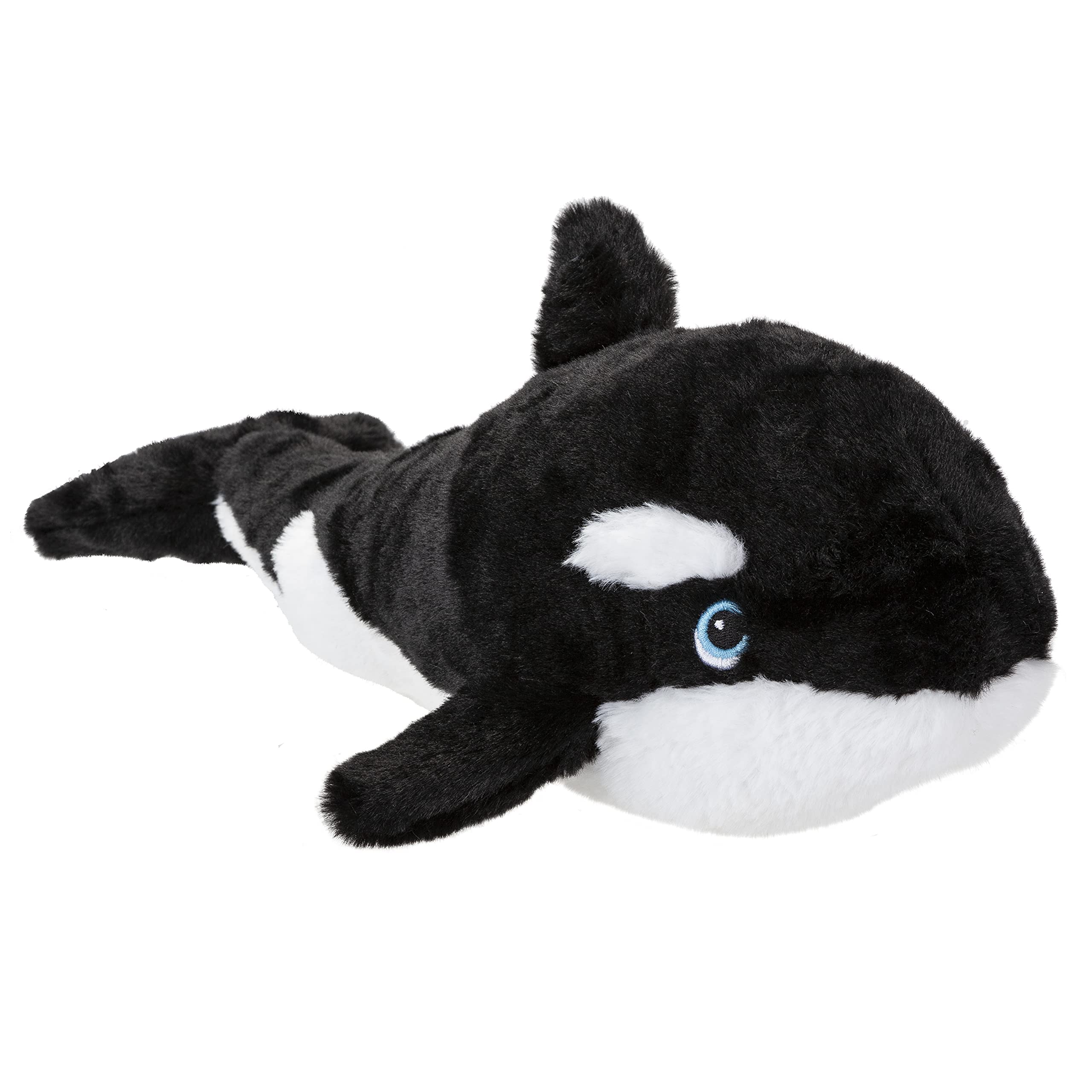 PMS VFM - Killer Whale Soft Toy 40cm Eco Friendly Toy - Super Soft Cuddly Black & White Orca Ocean Animal Fluffy Plush Made From 100% Recycled Material - Your Planet