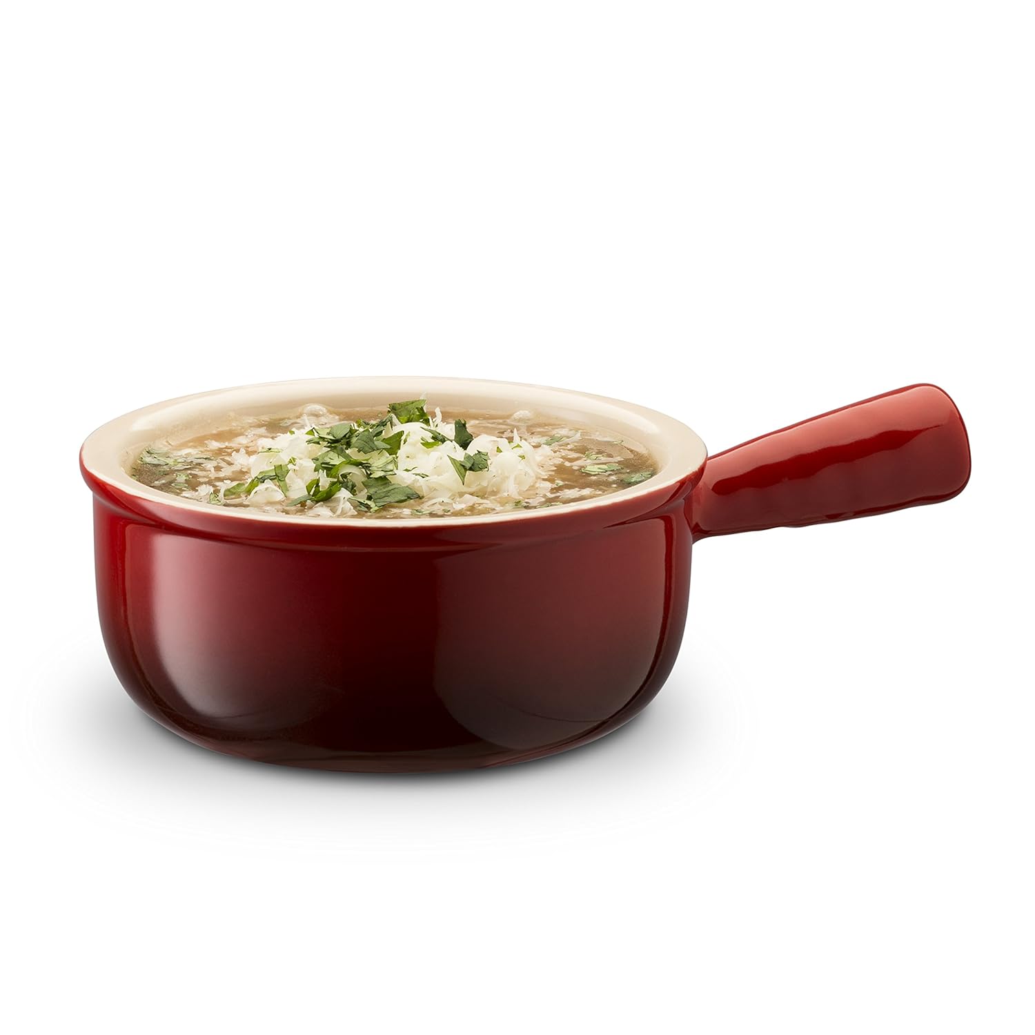 Soup Bowls KooK Ceramic French Onion Soup Bowls with Handles Set of 4