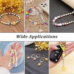 LiQunSweet 100 Pcs Enamel Mixed Beads Flat Round