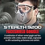 JSP STEALTH 9200 Face Shield Safety Goggles Anti-Mist N Rated Lightweight EN 166 view 3