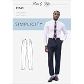 Simplicity S9043 AA Men's Pants Sewing Pattern by Mimi G Style, Size 34-42