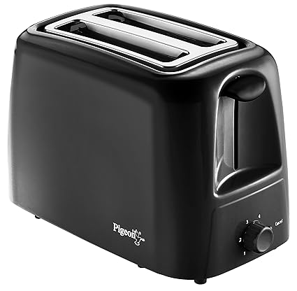 Pigeon 2-Slice Auto Pop-up Toaster Black