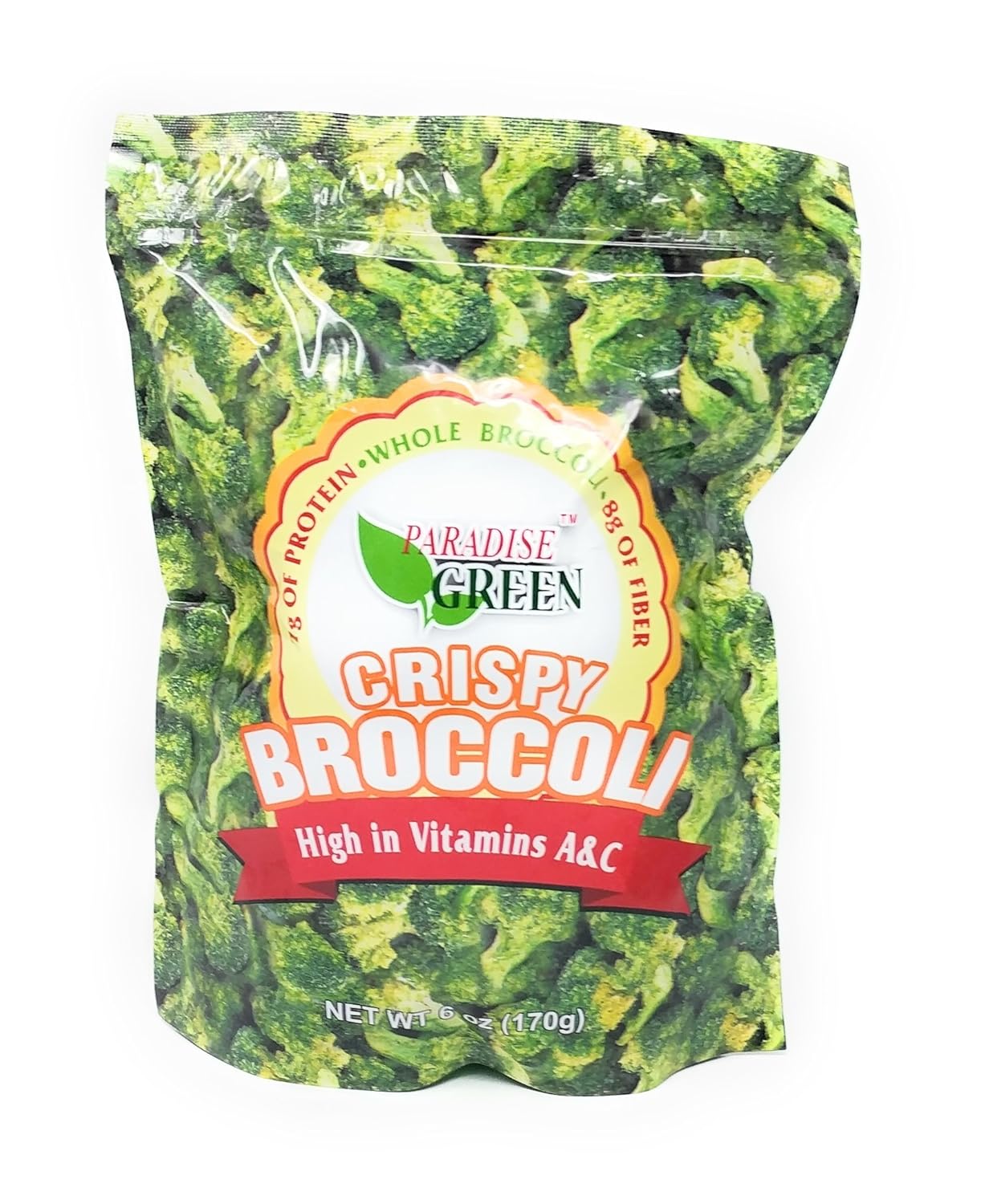 Paradise Green Crispy Whole Broccoli Crisps 6oz (1 Pack