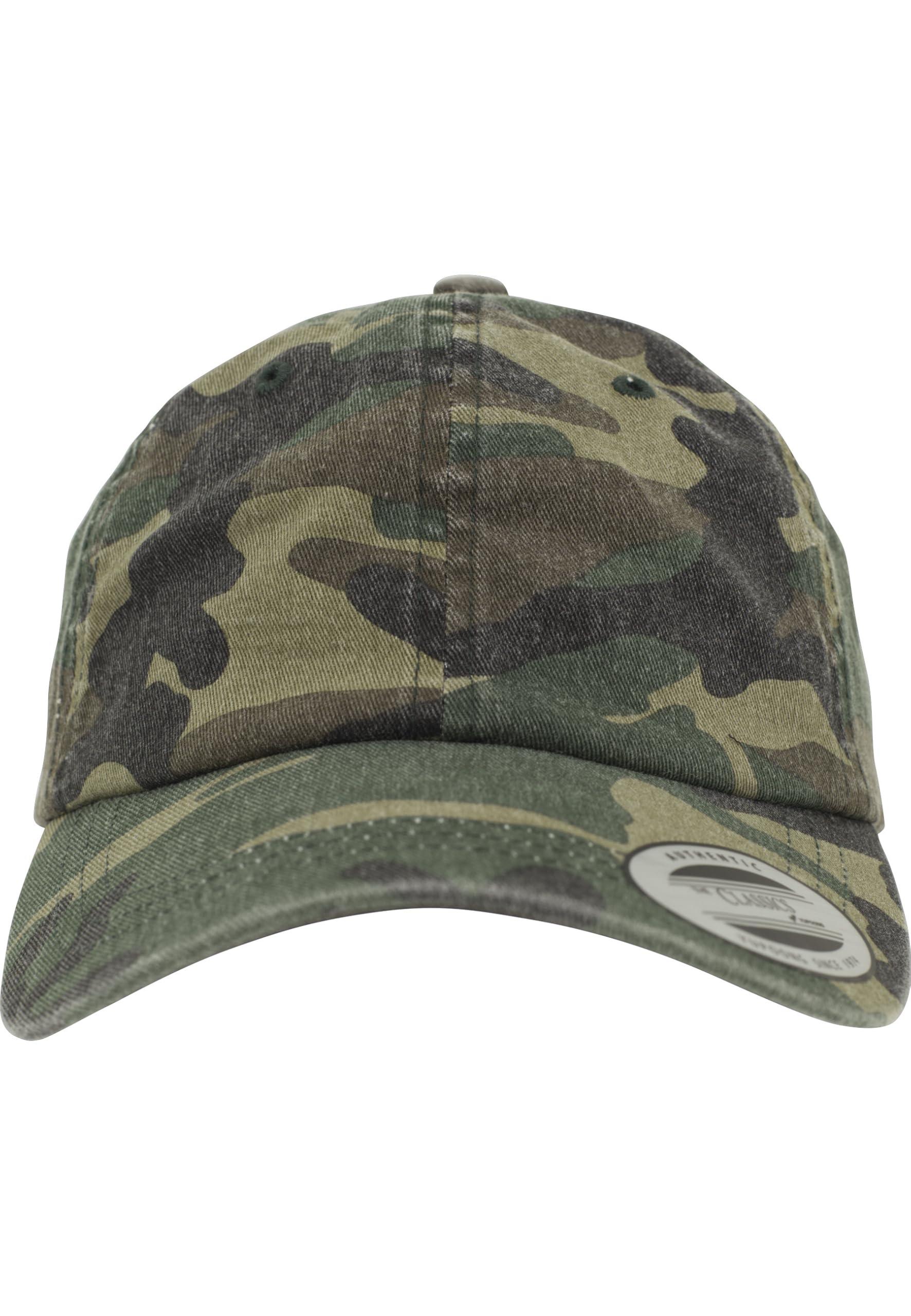 Flexfit Low Profile Washed Kappen, Wood camo, one Size