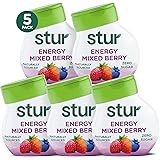 Stur Liquid Water Enhancer | Mixed Fruit with Caffeine| Naturally Sweetened | High in Vitamin C & Antioxidants | Sugar Free |