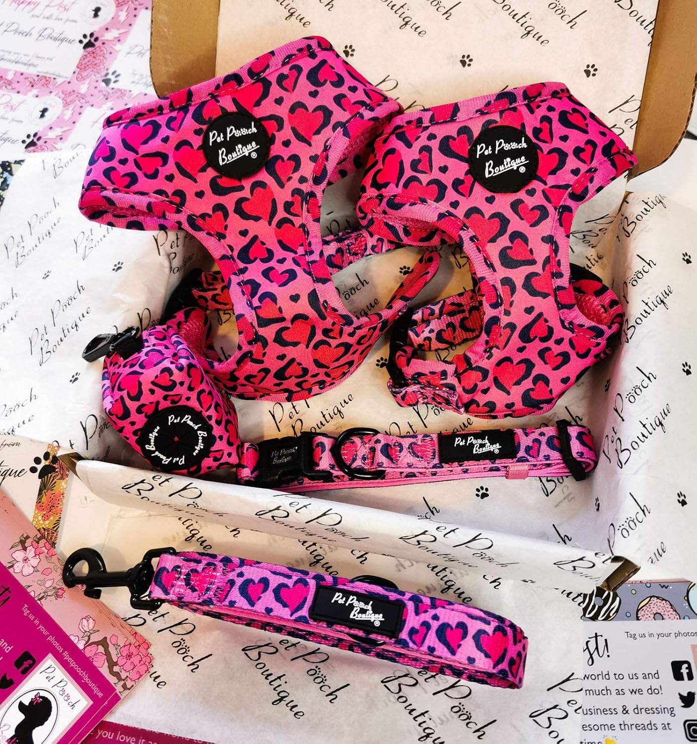 Pet Pooch Boutique Pink Leopard Dog Collar, Small, 0.3 kg - Image 3