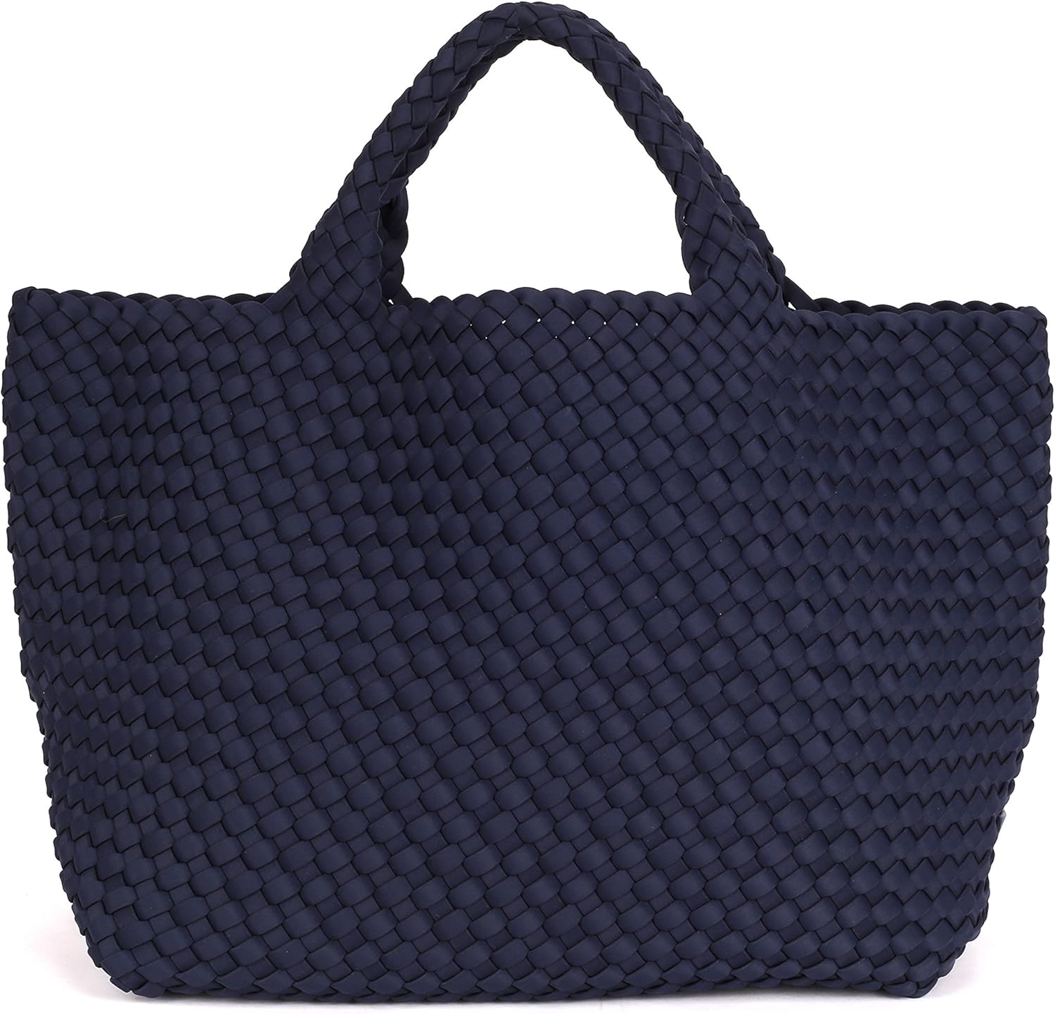 Naghedi Basket Weave Neoprene Beach Tote Bag Ink One