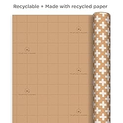 Hallmark Recyclable Kraft Wrapping Paper with