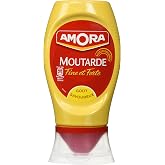 Amora Strong Dijon Mustard from France - 2 plastic bottles - 265 grams each, 9.35 Ounce (Pack of 2)