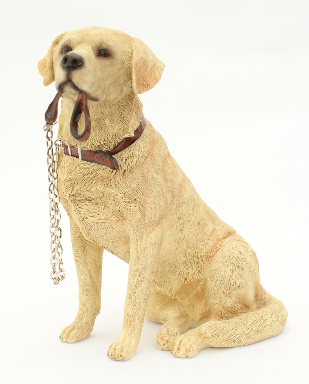 Sitting GOLDEN LABRADOR Dog Ornament From The Walkies Range Of