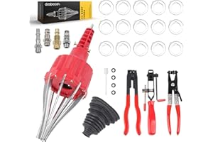 Dasbecan Upgraded CV Joint Boot Tool Expander Rod Spreader Installation Removal Tool Kit with 3Pcs Auto CV Joint Boot Clamp Pliers Tool Set