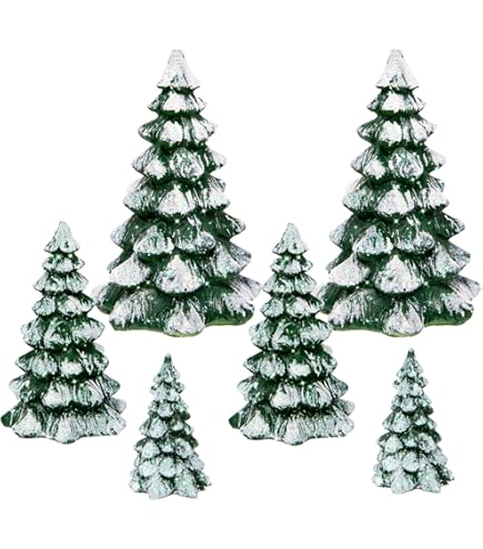 Christmas Evergreen Tree Forest In Snow With Holiday Lights With Copy Space On Winter Forest Background Christmas Fir Tree With Decorations Photo 2305649
