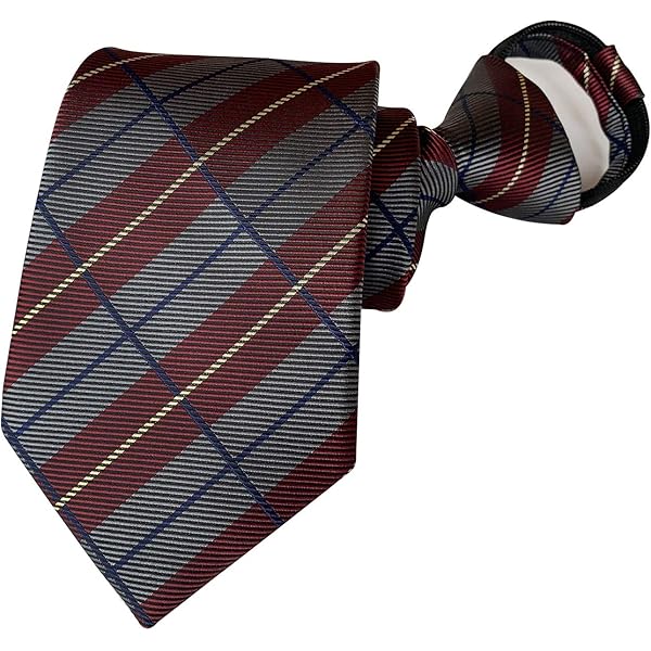 plaid wool tie