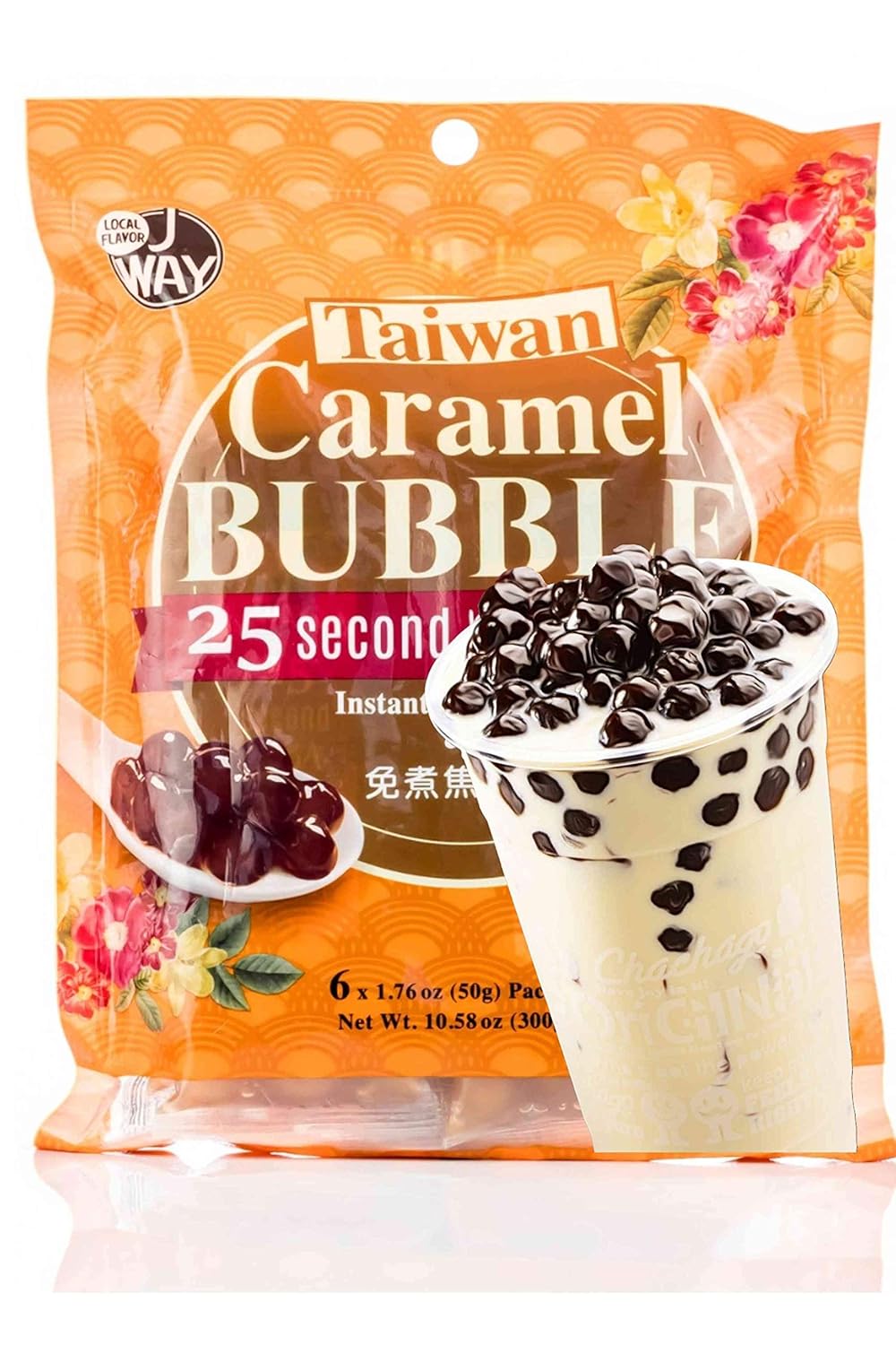 Boba Now Instant Tapioca Pearls Ready In Seconds 1 Bag Caramel Flavor Perfect For Bubble Tea Milk Tea Smoothies And Ice Cream Amazon Com Grocery Gourmet Food