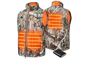 LANCERGEARS Rechargeable Heating Vests with Battery Pack - Winter Hunting Heating Vest, for Hunting, Skiing, Golfing & Hiking