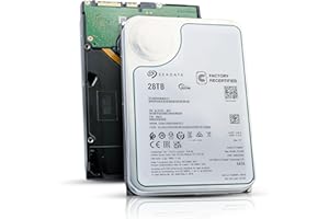 Seagate Exos ST28000NM001C 28TB 7200 RPM SATA 6Gb/s 512e 3.5in Enterprise Hard Drive (Renewed)