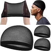 Ramede Stocking Wave Cap for Men Women Wig Caps | Stretchy Nylon Material, Stocking Wave Cap for Dreadlock Locs Braids, Mesh Net Liner, Halloween Cosplay, Sleeping Daily Life
