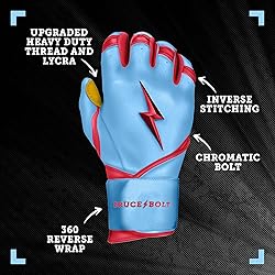 BRUCE BOLT Bader Series Long Cuff Baby Blue Batting
