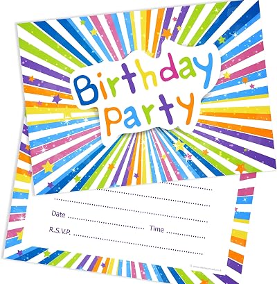 Olivia Samuel 20 Childrens Birthday Party Invitations A6 Postcard Size