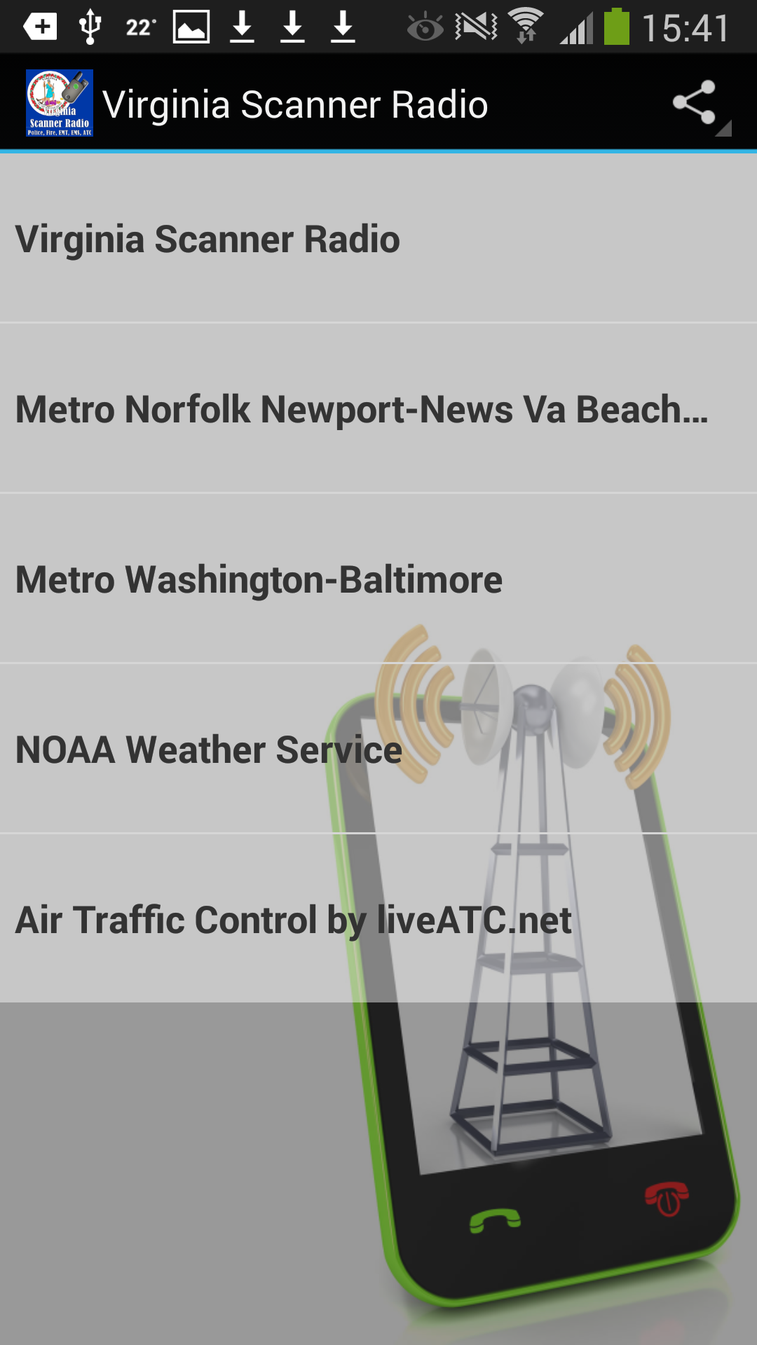 Virginia Scanner Radio - Police, Fire, EMS
