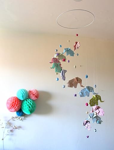 Mobile Bebe Origami Elephants Et Etoiles Pastel Graphique Amazon Fr Handmade Mobile Bebe Origami Elephants Et Etoiles Pastel Graphique Amazon Fr Handmade