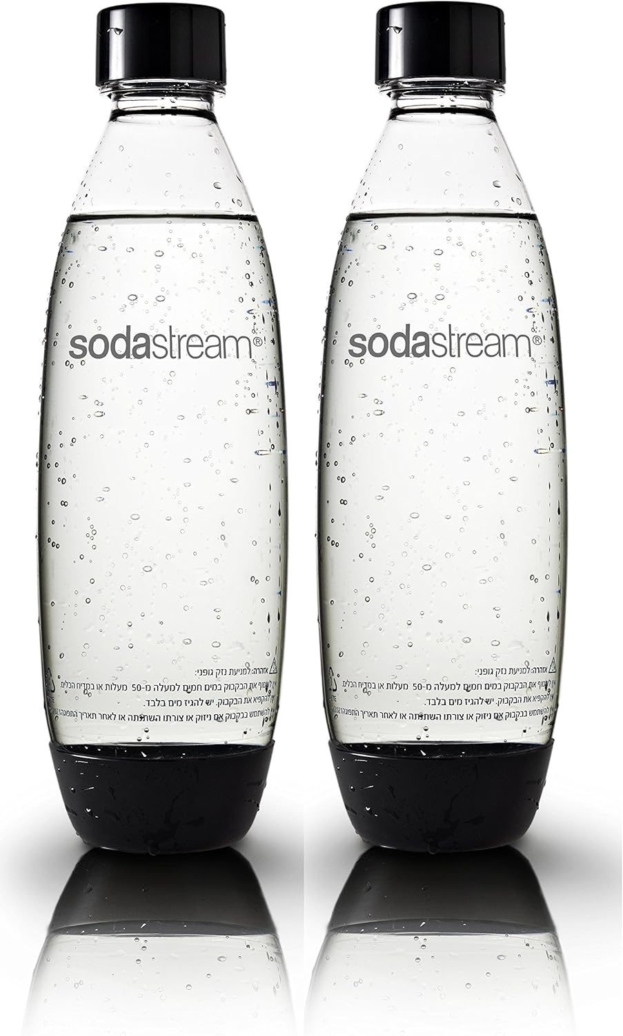 2 Pack Original Sodastream Source Black Carbonating Water Bottles 1