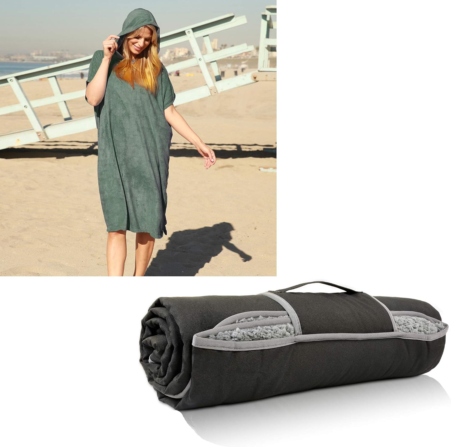 Tirrinia Waterproof Outdoor Blanket & Beach Changing Towel