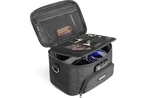 OZCHIN Smell Proof Bag with Combination Lock, Smell Proof Box Activated Carbon Fiber Smoking Accessories, Smell Proof Container, Great Gifts for Father’s Day, Premium Odor Proof Bag