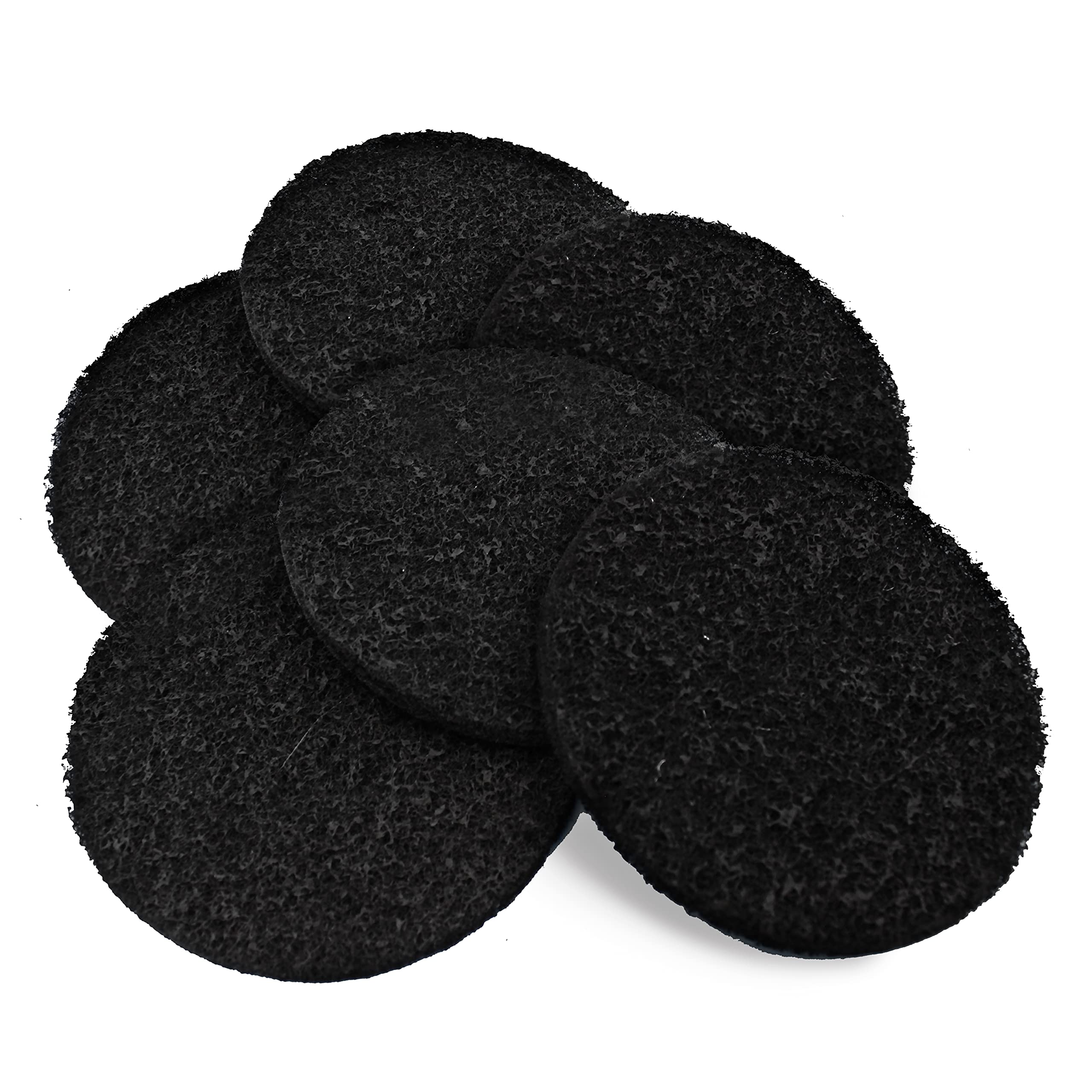 BioStrike -Activated Carbon Filter Odor Absorbers for Kitchen Compost Bins - Extra Thick 5.5 inch Compost Bucket Charcoal Filters - Odor Control for Countertop Pails - Made in USA (6 Count)