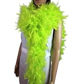 100 Gram 2 Yard Long Chandelle Feather Boa over 10 Colors, Great for Party, Wedding, Costume