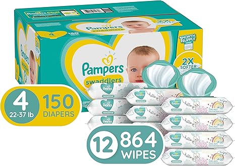pampers swaddlers size 4 150