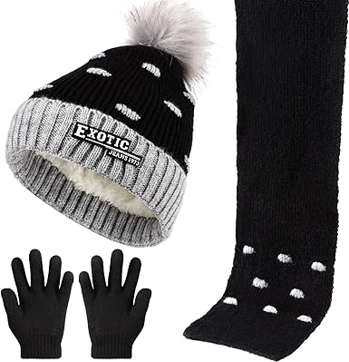 kids hat scarf gloves