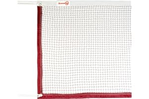 Sanung Portable Badminton Net, Standard Size Indoor Outdoor Polyester Badminton Net Replacement for Backyard Beach Garden, All Weather-Proof and Wear-Resistant, 20FT x 2.5FT