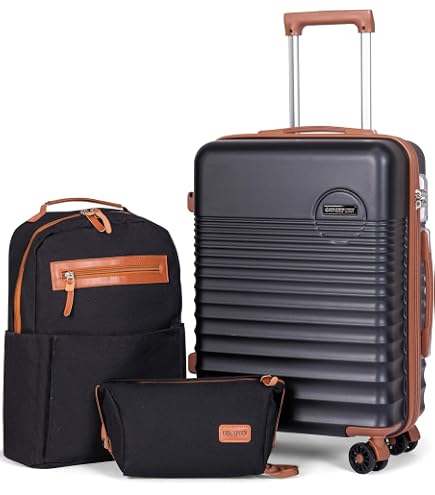 Amazon.com | Eeeza Carry On Luggage Set 22x14x9 Airline Approved