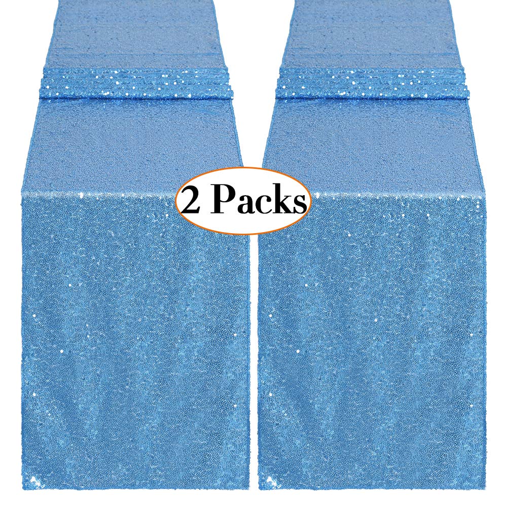 Best baby blue table cloth runner