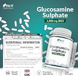 Nu U Nutrition Glucosamine Sulphate 1500mg 365 Tablets UK Made Mega Strength view 6