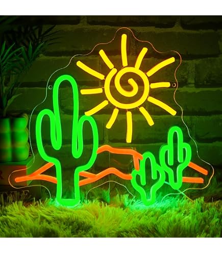 Amazon.com: Neon Shop Cactus Neon Table Lamp : Tools & Home Improvement