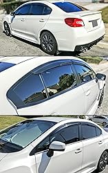 3D Wavy Style Window Visor Rain Guard Deflector