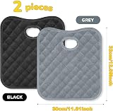 mwellewm 2Pcs Waterproof Baby Car Seat Protectors Grey Black Potty Training view 2