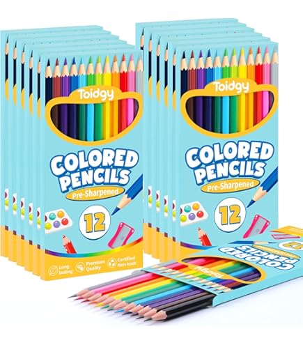 Crayola 68-4012 Matite Colorate Lunghe – 12 Colori – Legno Riforestato – Colori Morbidi – Ideali Per Scuola E Hobby