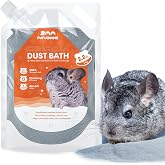 FUFUZOOIE Chinchilla Dust Bath - Gentle Powder for Hamsters &amp; Gerbils, 35oz | Natural sand bath for healthy fur. Safe for chinchillas, hamsters, gerbils &amp; small pets. Gentle, premium dusting powder.