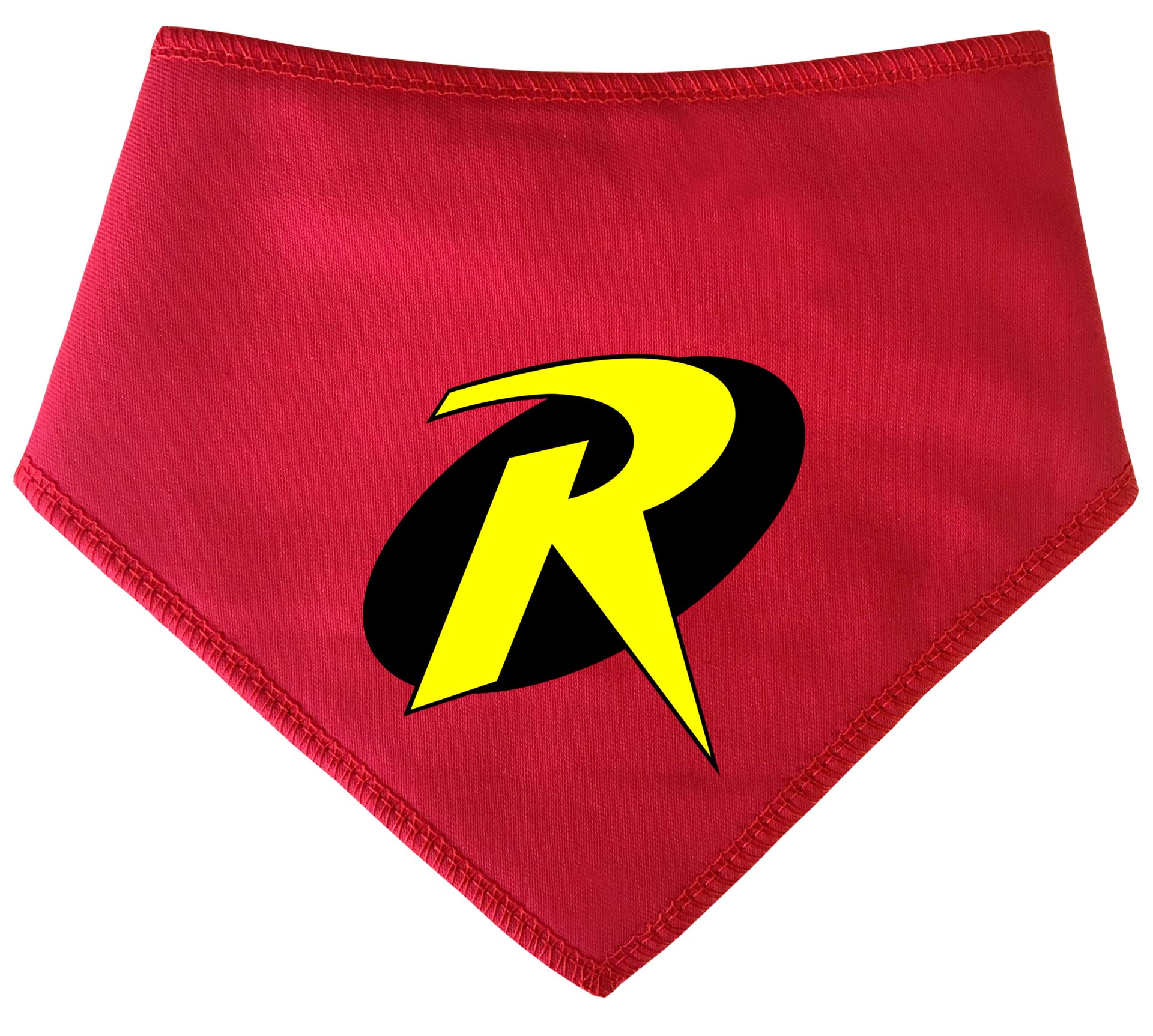 Spoilt Rotten Pets S1 Sidekick Robin, Extra Small, Red Dog Bandana. Designer Superhero Dog Bandana Range For Caped Canine Crusaders. Suitable For Miniature Dogs, Dachshunds & Cats