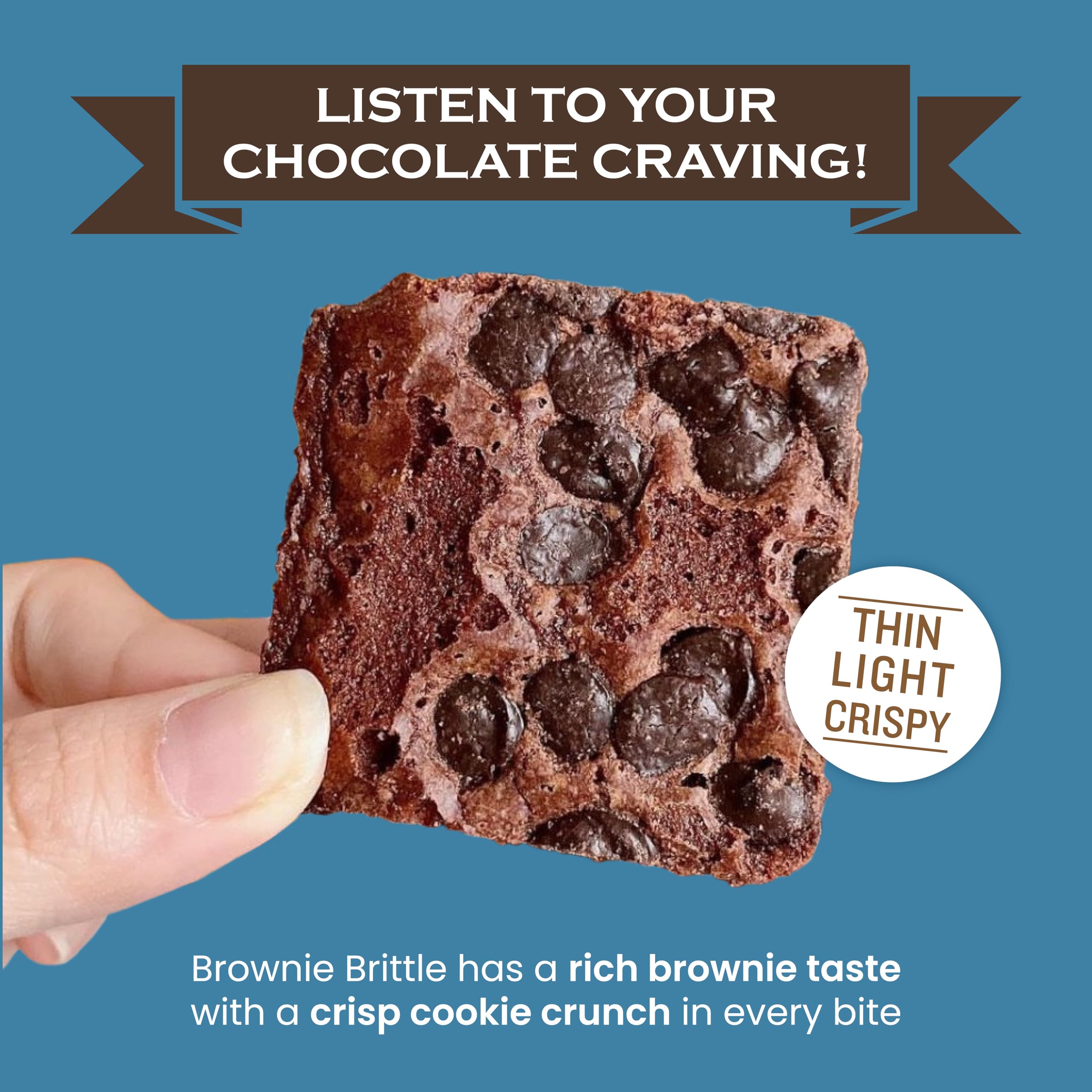 Sheila G's Brownie Brittle Variety Pack Thin and Crispy Sweet Snacks (Pack of 6, 5 oz), Rich