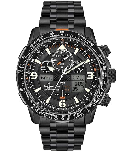 Amazon.com: Citizen Eco-Drive Pilot Chronograph Watch with Atomic