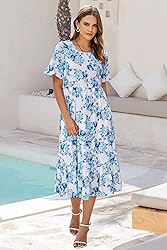 STYLEWORD Women's 2025 Summer Casual Short Sleeve